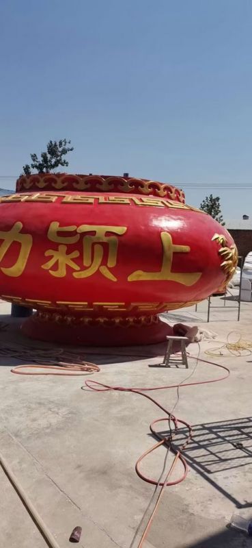 景觀花籃雕塑制作專供，園林裝飾，建筑玻璃鋼花籃雕塑